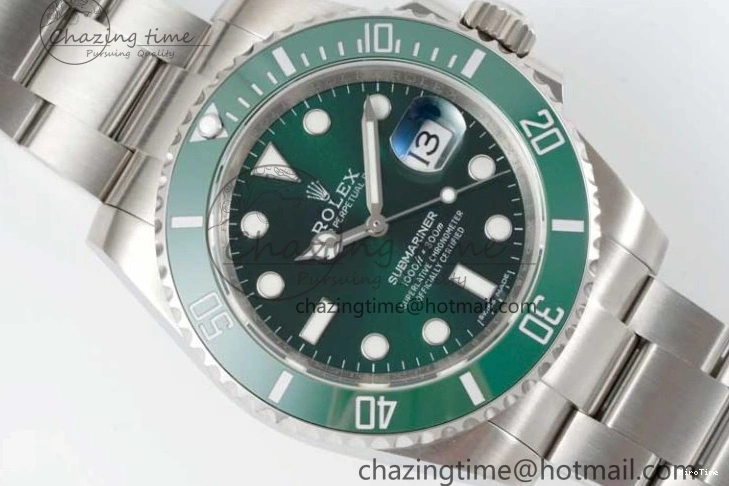 MiroTime 0401 Submariner 116610 LV Green Ceramic APSF 1:1 Best Edition on SS Bracelet VR Stretchable 2376
